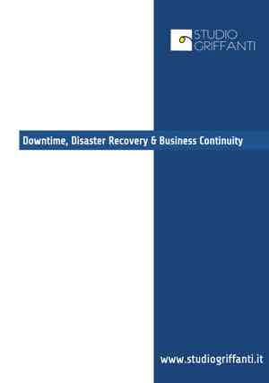 Downtime, Disaster Recovery & Business Continuity
